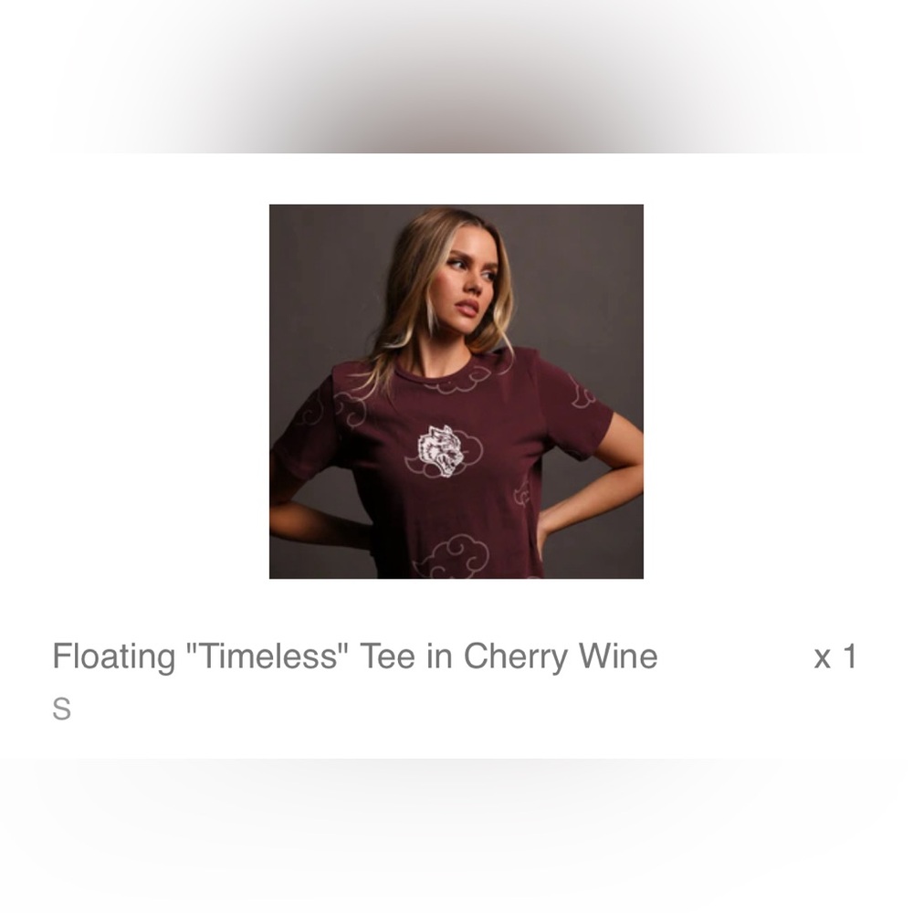 Darc Sport x Naruto Floating timeless tee in cherry wine